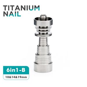 Mejor diseño totalmente ajustable Domeless Titanium Nail 10 14 19 mm Tubos de agua para hombres y mujeres Pipas de fumar Bongs de vidrio