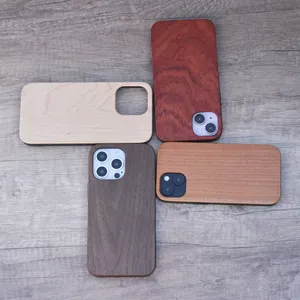 MEJOR PRECIO Case de teléfono de madera sólida Cajones de madera móvil con capas de teléfono celular para iPhone XS XR 11 12 13 14 más 15 Pro Max