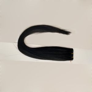Meilleure vente 3pcs / lot Indian Hair Sillky cheveux raides trame plate Moins cher transformés tissage de cheveux humains mélanger différentes longueurs