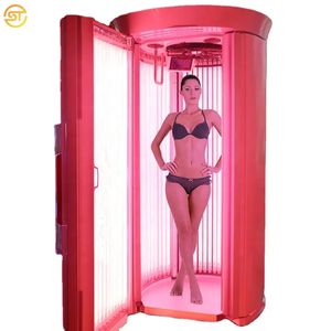 Meilleure vente Salon commercial solarium vertical UV collagène Capsule Machine lit de bronzage debout UV Tan lit de bronzage peau de bronze Cama de bronceado