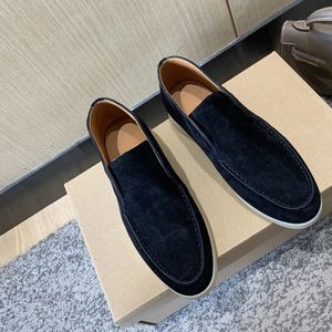 Chaussures de conduite plates pour hommes en daim les plus vendues, baskets de luxe LP Open Walk, chaussures plates en cuir pour femmes, livraison gratuite, robe de créateur