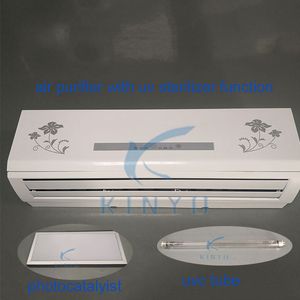 best selling Negative Ion Generator Ozone UVC Lamp Sterilizer Ionizer wall mouthed Air Purifier for home Bus train Cleaner