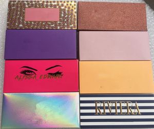 ¡Alta calidad! Sombra de ojos de maquillaje Paleta de sombras de ojos limitada de 14 colores con pincel