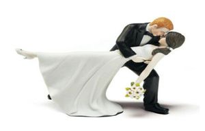 Beuatis Boded Decoration Cake Toppers renuncia Figurina Groom Bridal Daning Craft Souvenir Nuevos favores de boda que venden Wedd7911503