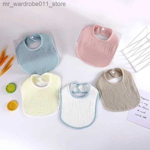 Babs Burp Cloths New Simple Saliva Toalla impermeable Resistente al agua Cotton fácil Cotton 4 capas Productos para bebés Baby Bab Bib Q231219
