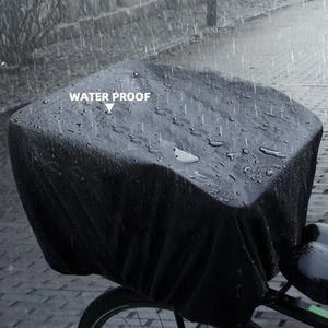 Panier à vélo couvre les bagages de vélo de pluie Net 30x30cm étanche avec des voyages élastiques 240329