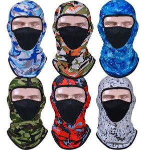 Vélo Cyclisme Masques Camo Meisai Turbans Moto Barakra Chapeau crème solaire en soie de glace Masque extérieur anti-poussière CS Coupe-vent Dust Head Wraps WMQ779