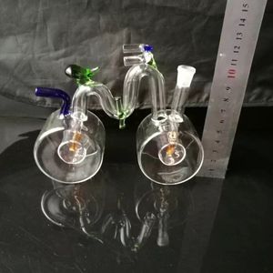 Narguilé Pots de vélo Brûleur à mazout unique Bongs en verre Tuyaux Tuyaux d'eau Rigs Fumer avec compte-gouttes
