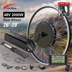 Vélo puissant 2000 W moteur de moyeu sans engrenage Ebike Kit 48 V 13Ah24Ah Hailong batterie bricolage Kit de vélo électrique pour vélo de montagne 26 