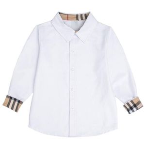 Grands garçons chemises décontractées coton enfants Plaid à manches longues chemise printemps automne enfants col rabattu chemise enfant hauts 3-12 ans