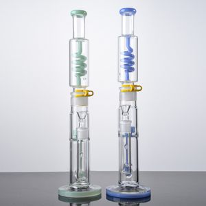 Big Glass Bong Heady Hookahs Perc Percolador Tuberías de agua 18 mm Aceite de juntas hembra Plataformas Dab con tazón Venta al por mayor Bongs Tubo recto