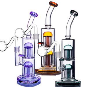 Recycler Oil Rigs Heady Bong hookahs Smoking Accessorieds Glass Pipes Heady Glass Rigs Water Bongs With 14mm
