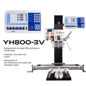 Big LCD DRO Set YH800 Digital Readout Display Linear Scales Kit 100 200 300 400 500 600 700 800 900 1000 pour les machines de moulin à tour
