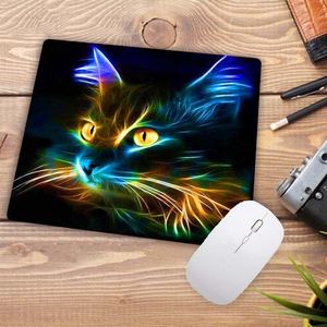 Grande Promotion 22X18CM dessin animé mignon chat tête Cool conceptions Table tapis de souris ordinateur portable jeu clavier tapis de souris Animal tapis