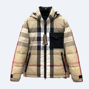 Grande vente veste homme réversible doudoune hiver doudoune réversible des deux côtés manteau parka femme mode trench extérieur à capuche