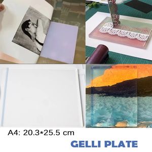 Printmaking de grande taille sur papier monopntriting en résine Clear Gelli Assiette pour artisanat Gel Plate Plate Tools Fast 240418