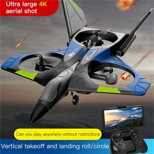 Grande taille RC avion 4K caméra avion planeur 24G télécommande avion V27 jouets pour filles garçons enfants cadeaux drone en gros 240228