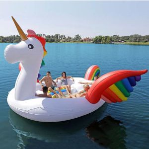 Piscina grande se adapta a seis personas de 530 cm Peacock Peacock Flamingo Boath Boat Boath Boat Float Matchess Air Ring Party2440