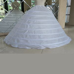 Big Wide 8 Hoops Petticoat For Ball Gown For Quinceanera Dress Strong Steels Crinoline Underskirt Jupon Mariage CW01398236g