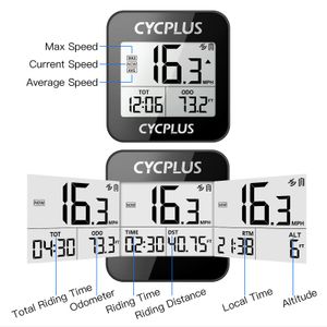 Ordinateurs de vélo CYCPLUS G1 Ordinateur de vélo GPS Compteur de vitesse étanche Compteur kilométrique sans fil Vélo Accessoires de vélo avec support de montage 221026