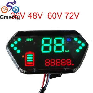 Compteurs de vélo Écran LCD de vélo électrique noir avec compteur de vitesse et indicateur d'état de la batterie Compteur de vitesse Ordinateur de vélo 231127