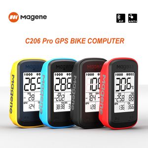 Magene C206 Pro Bike Computer, Wireless GPS Speedometer, Waterproof Road MTB Bicycle Bluetooth ANT+ Cadence Cycling Sensor