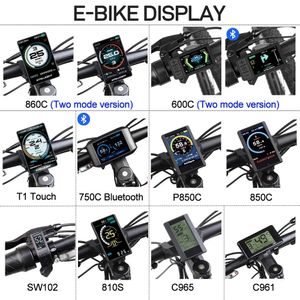 Dérailleurs de vélo Affichage de vélo électrique 860C P850C 850C DPC18 C965, indicateur tactile pour moteur d'entraînement Bafang Mid Hub, Kits de conversion de vélo électrique 231005