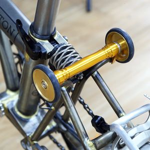 Bike Frames Easy Wheel Extension Telescopic Lever Bar For Brompton Folding Bicycle Rack Block CNC Ultralight 230619