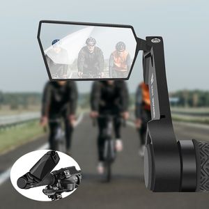 Bike Groupsets Scooter eléctrico Espejo retrovisor Mango de aleación plegable Extremos de barra de ciclismo 360 ﾰ Rotación Manillar Retrovisor Accesorios 221125