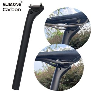 Grupos de bicicletas ELITAONE MTB Tija de sillín de carbono Offset 20 mm 25,4 27,2 30,9 31,6 mm Tija de sillín de carretera de montaña 350 450 mm Luz 150 g 231010