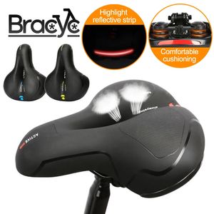 Groupes de vélo VTT Selle de vélo Siège Big Butt Vélo Route Cycle Selle VTT Gel Siège Amortisseur Large Confortable Accessoires 231130