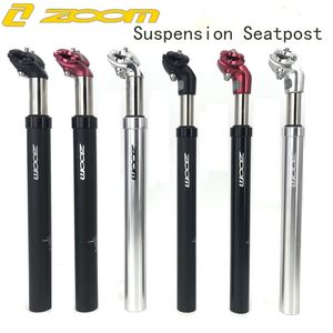 Bike Groupsets ZOOM Suspension Bicycle Seatpost 27 2 28 6 30 30 4 30 8 31 6 33 9MM Seat Post Aluminium Shock Absorption Damping Tube 230922