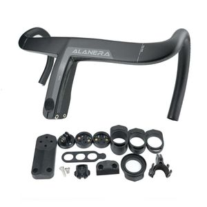 Bike Handlebars &Components 2022 ALANERA Inner Wire DCR System Carbon Road Handlebar Integrated For 28.6mm Fork Steer With Spacers