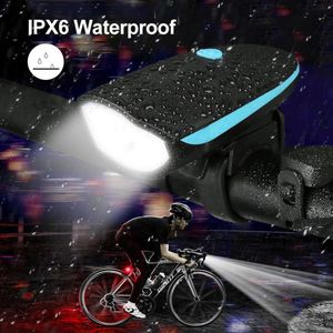 Bike Light Ipx6 étanche à vélo de vélo 120 High DB Bike Headlamp MTB Road Bike Light USB Rechargeable Bicycle Accessoires