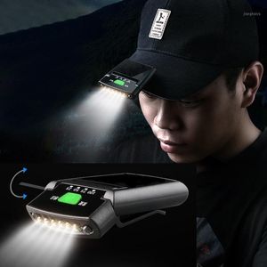 Bike Lights 6 LED Power IR Motion Sensor Headlight USB Rechargeable Bicycle Light 170 Degree Hat Clip