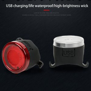 Lumières de vélo Super lumineux feu arrière de vélo avec USB Rechargeable longue durée étanche estimation Portable Led pour la promenade nocturne