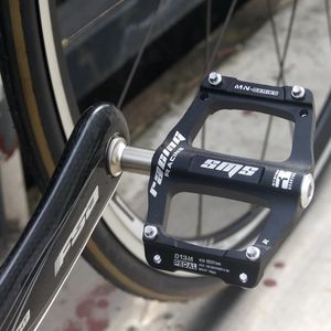 Pédales de vélo 1 paire ultralégère CNC en alliage d'aluminium plate-forme de vélo de montagne vtt 3 roulements antidérapant route vélo pédale pièces de cyclisme 231207