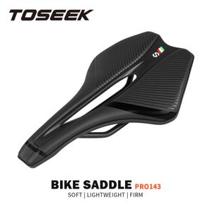 Bike Saddles TOSEEK Racing Bicycle Saddle Training Grade Man Road Tt TimeTrial Triathlon Lightweight Cushion Seat 230505