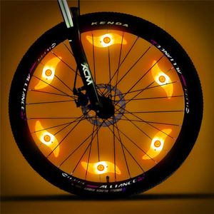 Lumières à rayons de vélo, paquet de 6 lumières LED pour roues de vélo avec piles incluses et 6 piles CR2032 supplémentaires, décoration de vélo