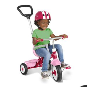 Bicicletas 3 en 1 Stroll N Trike 3 etapas crece con niño Triciclo rosa Entrega de entrega Deportes al aire libre Ciclismo DHZHD