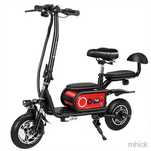 Bicicletas Scooter eléctrico plegable para adultos Mini City Scooter Súper portátil Batería de litio Bicicleta M230410