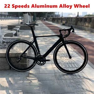 Bikes en fibre de carbone Road Bike Racing Hub Wheel 22 Speed 700C C-frein 11-28T Flywheel 50-34t Crankset 50 mm RIM HIGHT CURVED GUODBAR Y240423