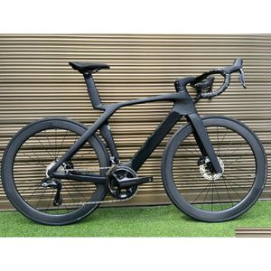 Vélos DIY Slr 9 Carbon Road FL Vélo Brillant avec R7170 Di2 Groupe 50mm Roues Drop Livraison Sports Plein Air Cyclisme DHSGI