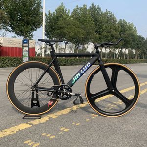 Bikes Jinluo Track Bike Aluminium Alloy Frame 48T Crankset Flip-Flop Bicycle Personnalisable Y240423