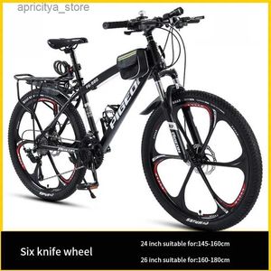 Bikes New Design Mountain Bike 26inch Disc frein 21/24/27/30Speeds Off Road Cycling Outdoor Adults MTB Mountain Bicyc L48