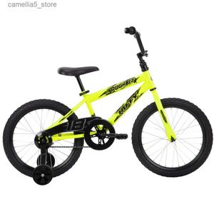 Bicicletas Correpasillos GISAEV 18 In. Bicicleta para niños Rock It Boy con ruedas anchas de entrenamiento en color amarillo neón para uso resistente en aceras. Q231018