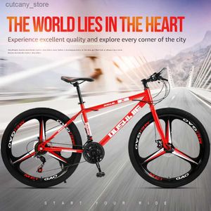 Vélos Ride-Ons Nouveau 2023 fabriqué en Chine Vélos de montagne 21 vitesses Cyclisme en plein air 26 pouces Frein à disque Étudiants adultes Vélo tout-terrain Meilleure vente L240319