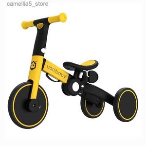 Bikes Ride-Ons Balance extérieure 5 en 1 enfants Balance vélo enfant voiture vélo bébé Scooter avec poignée de poussée cadeau d'anniversaire pour enfant 1-6 ans Q231017