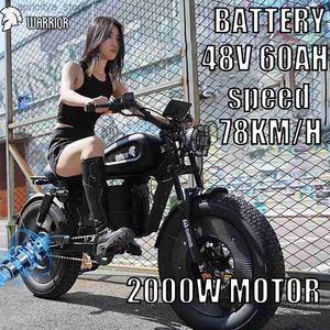 Bikes ZPW Black Warrior 1500W Motorbikes 48V 60AH EBIKE ADULT ROAD ECTRIC Bicyc 20 pouces hors route