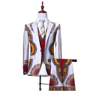 BintaRealWax Blazers para hombres 3 piezas Slim Fit Cowboy boda hombres traje Retro caballero hombres ropa africana 6XL WYN230